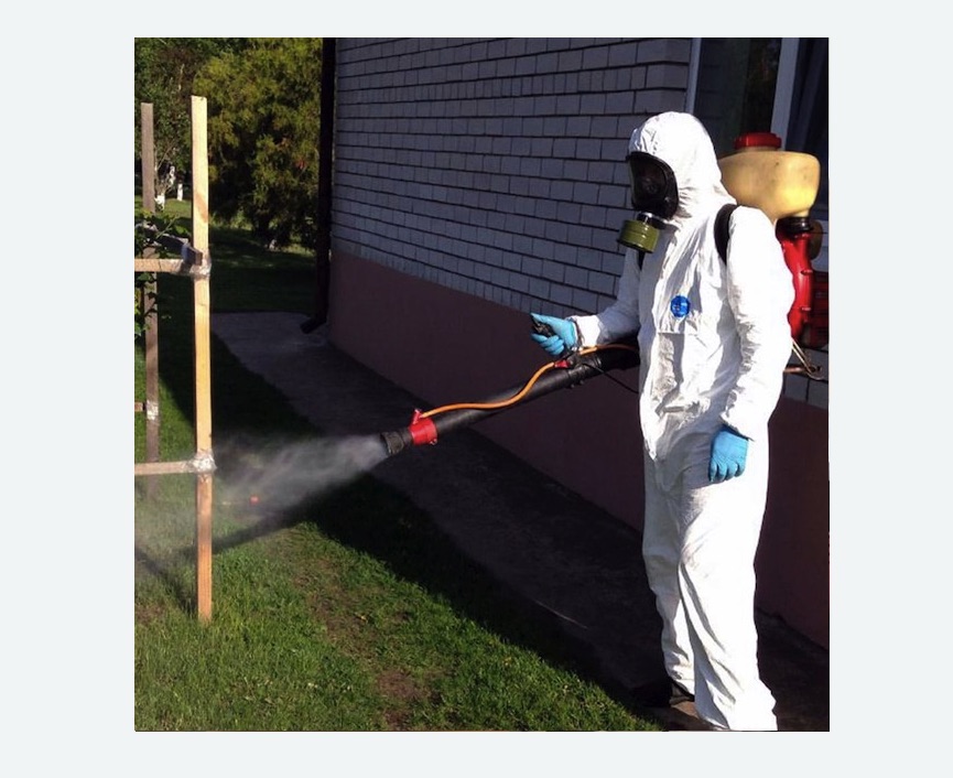 травля клещей на участке в Котовске